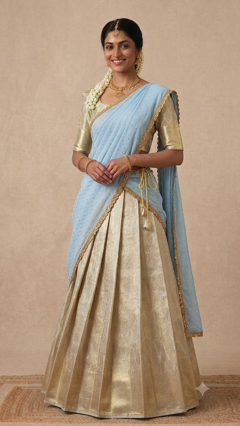 Half saree ready to wear