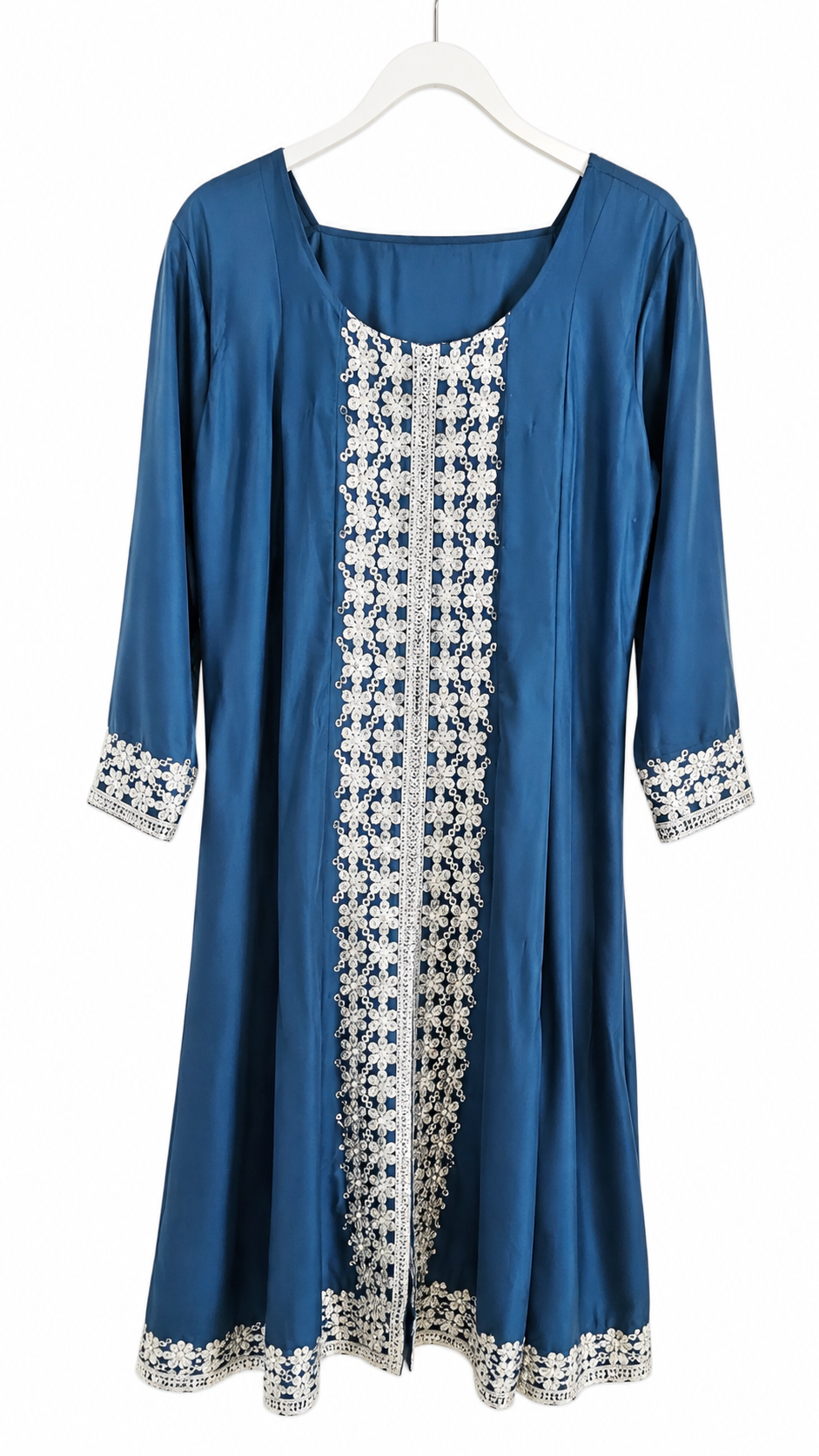 Anarkali suits 3pcs Blue with silver