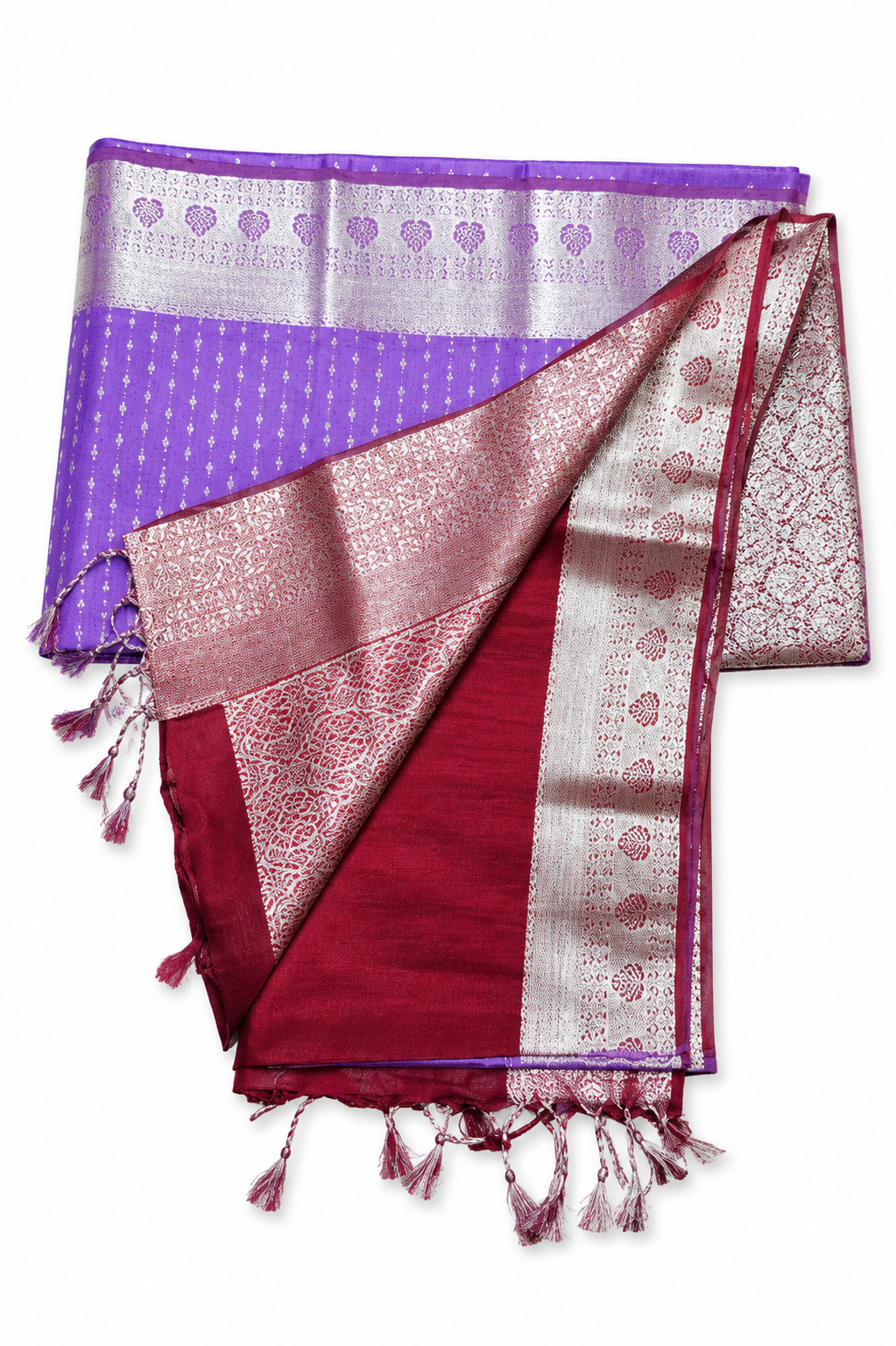 Jasmine Bud Kanjivaram silk saree