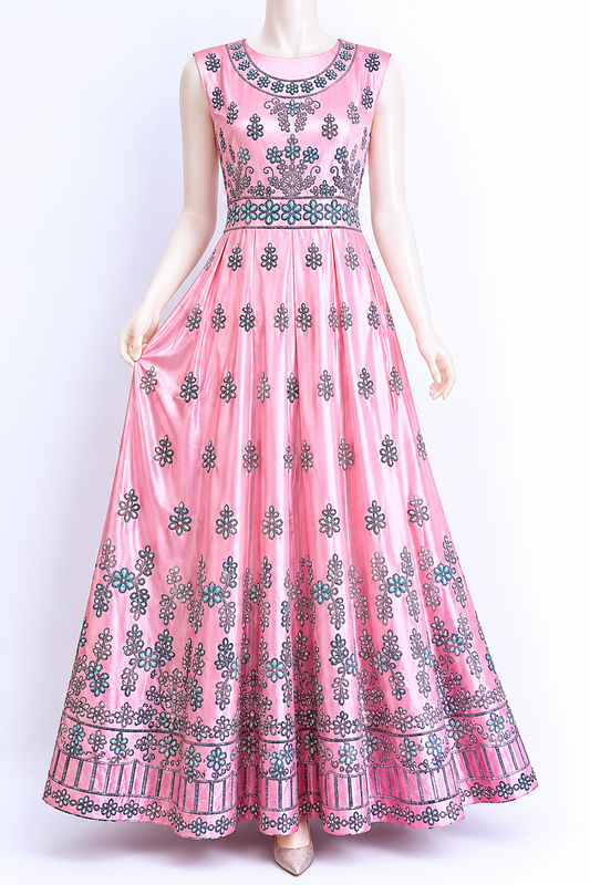 Partywear Dress Fully hand worked