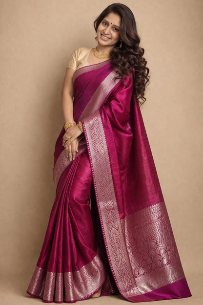 Manipuri silks Burgundy MPS5901