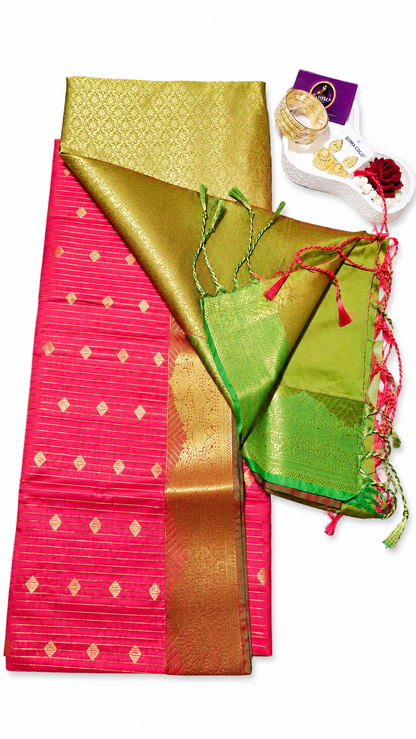 Jasmine Bud Kanjivaram silk saree VEJK410