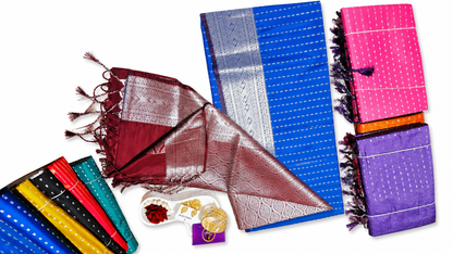 Jasmine Bud Kanjivaram silk saree VEJK407