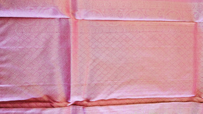 Kanjivaram Pure silk sarees off-white pink VEK325