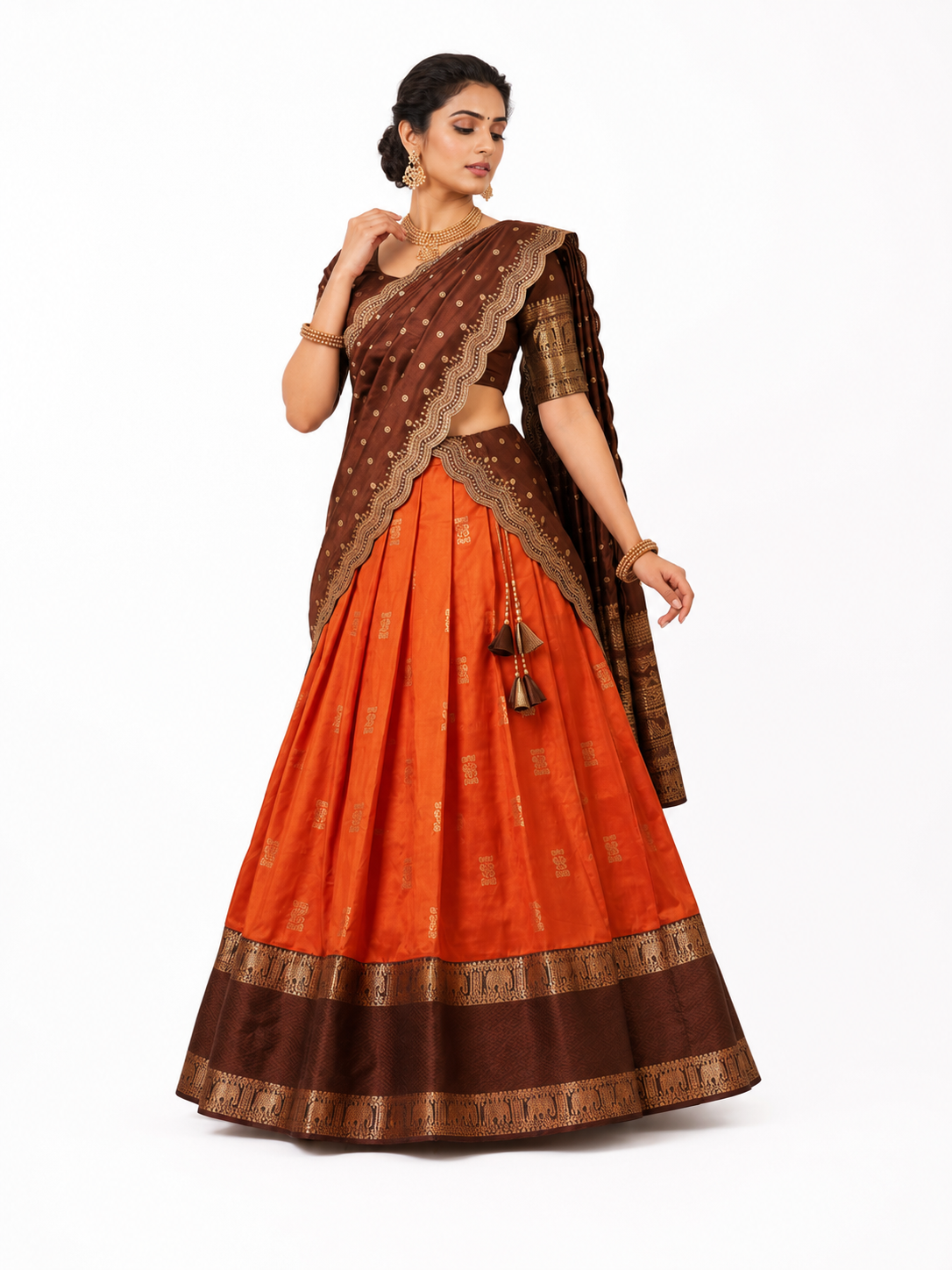 Half saree Semi stitched VEHSS11