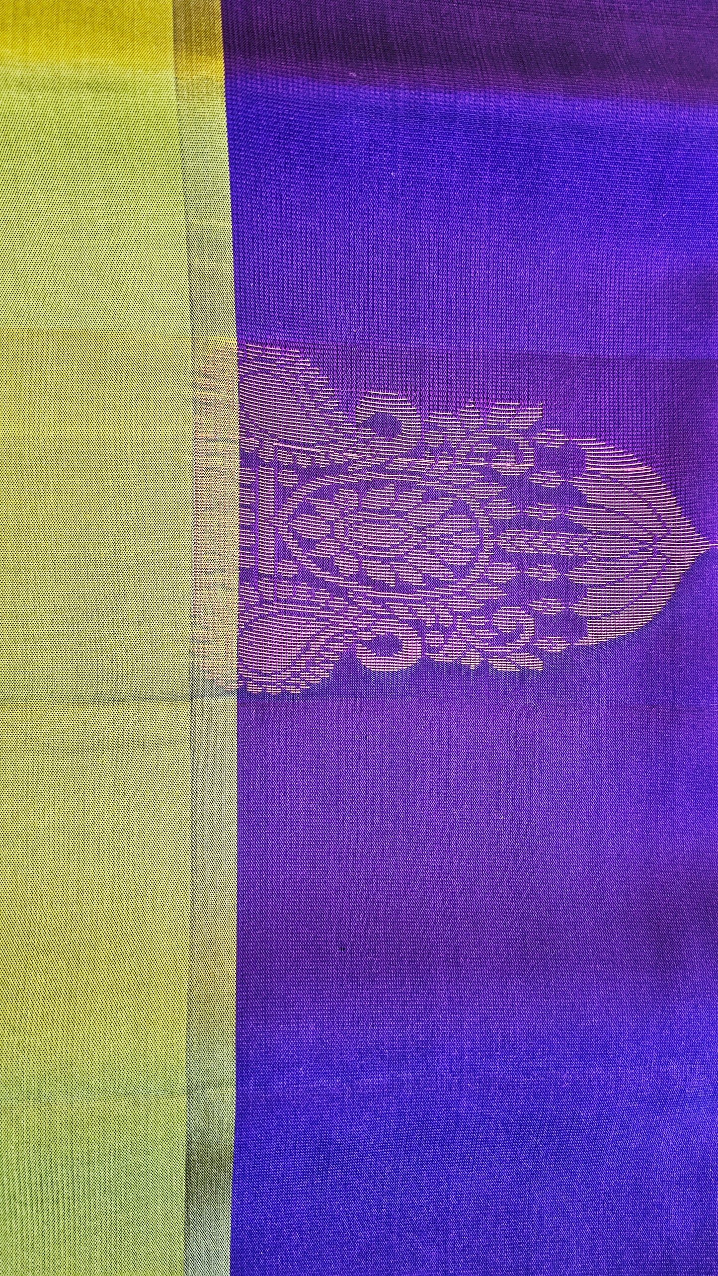 Kanjivaram Pure silk saree  Purple Bridal Kanchipuram  VEK323
