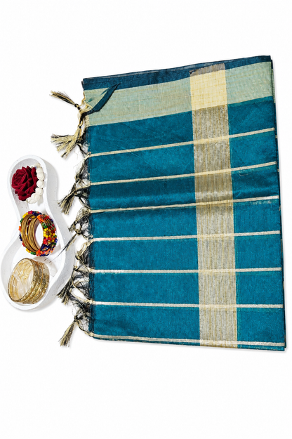 Mangalagiri silk cotton Duppata 2.4M