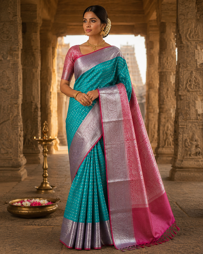 Jasmine Bud Kanjivaram silks VE