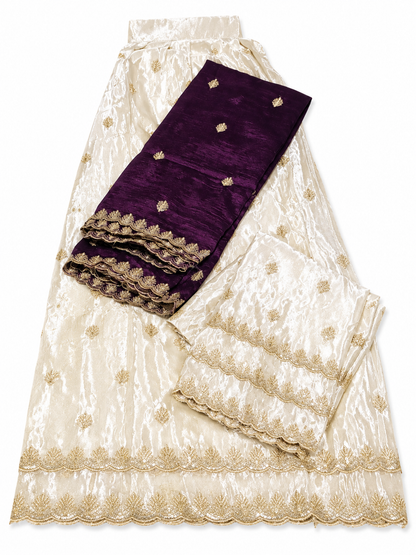 Half saree Semi stitched shimmer silk VEHSS08