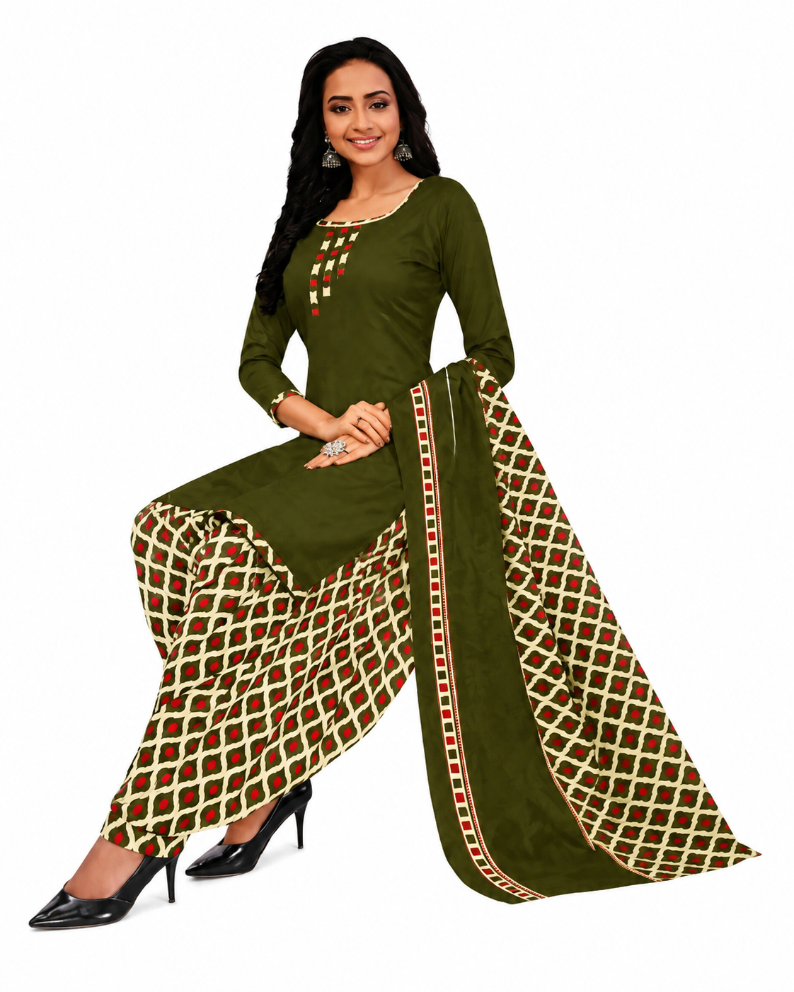 Salwar Kameez cotton Suits 3pcs