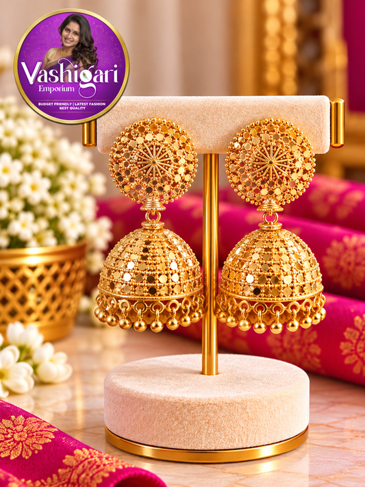Gold plated Jhumka Earrings