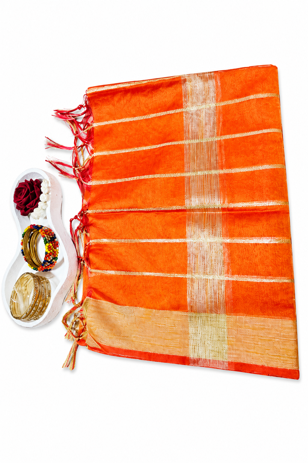 Mangalagiri silk cotton Duppata 2.4M