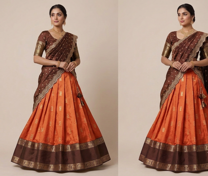 Half saree Semi stitched VEHSS11