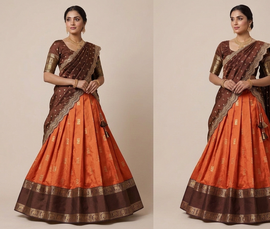 Half saree Semi stitched VEHSS11