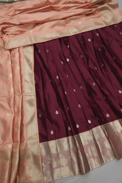 Half saree silk semi stitched VEHSS17