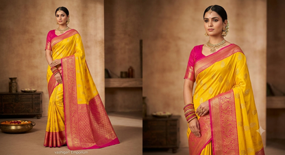 Kanjivaram premium Bridal silk sarees VEKPB112