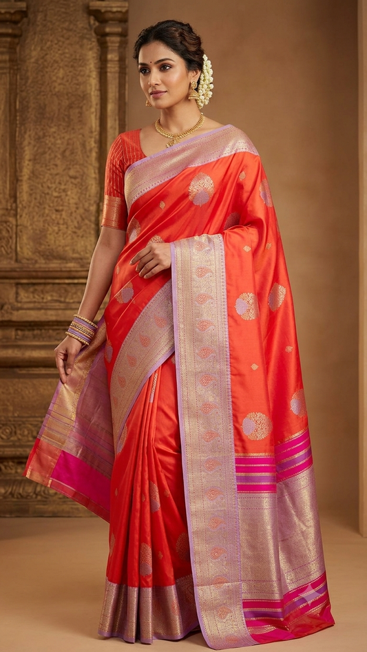 Kanjivaram Premium Bridal silk sarees VEKPB118
