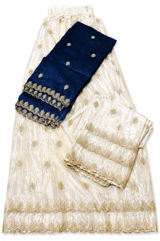 Half saree Semi stitched shimmer silk VEHSS06