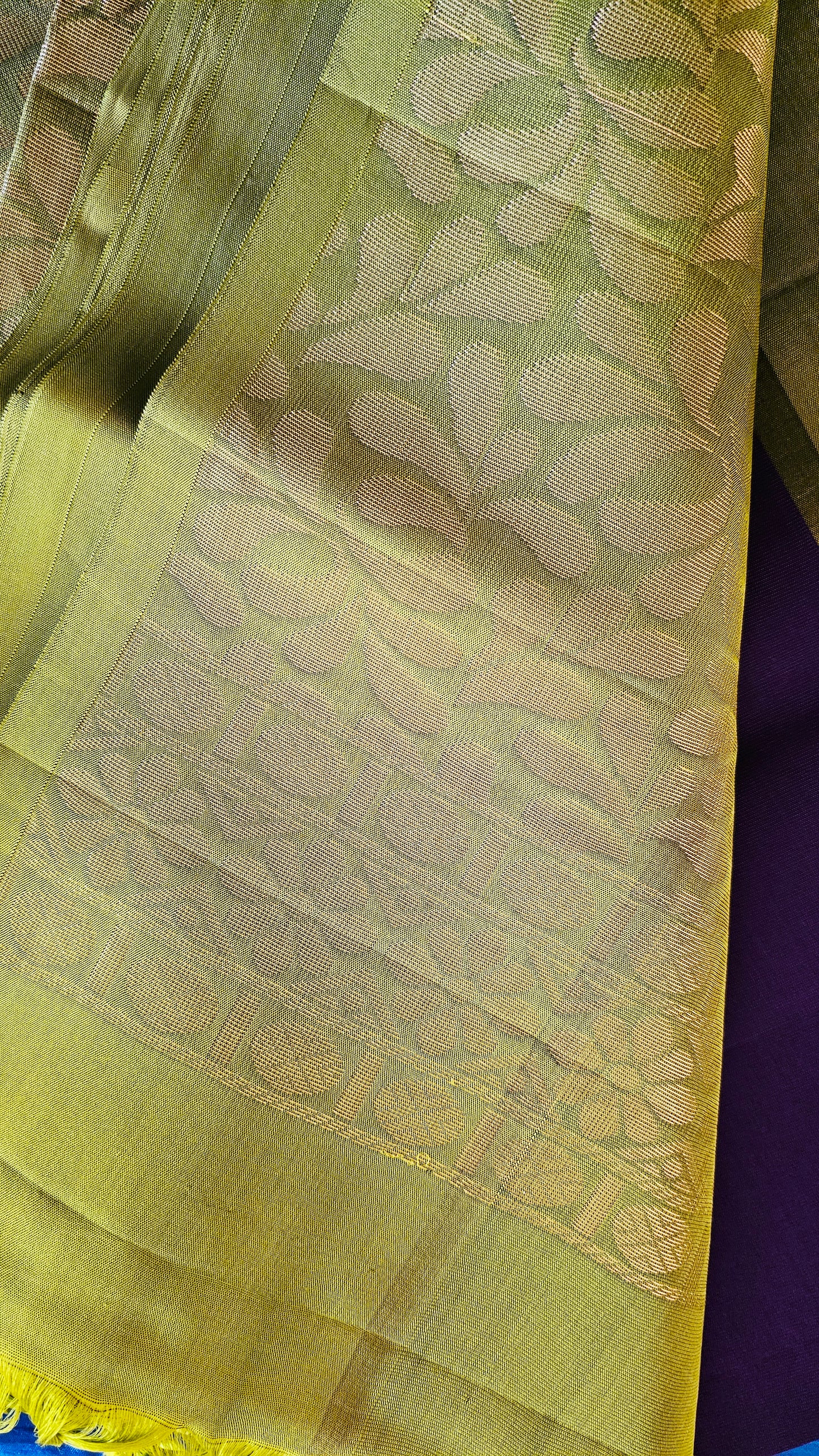 Kanjivaram Pure silk saree  Purple Bridal Kanchipuram  VEK323