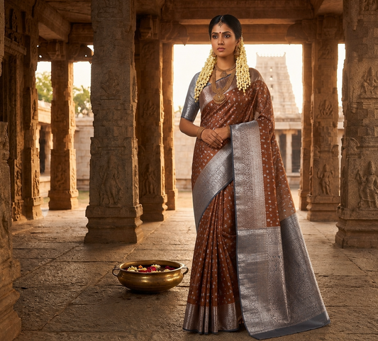 Jasmine Bud Kanjivaram silk sarees VEJK402